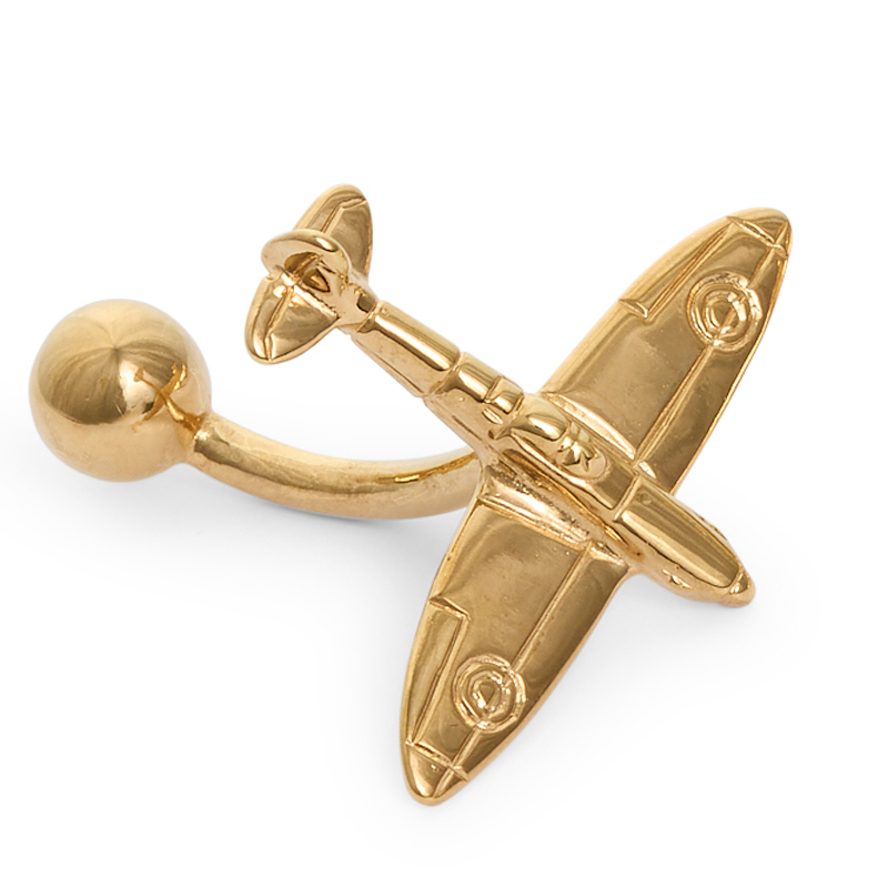 single detailed spitfire gold plated evolution of an icon men's accessories cufflinks limited edition